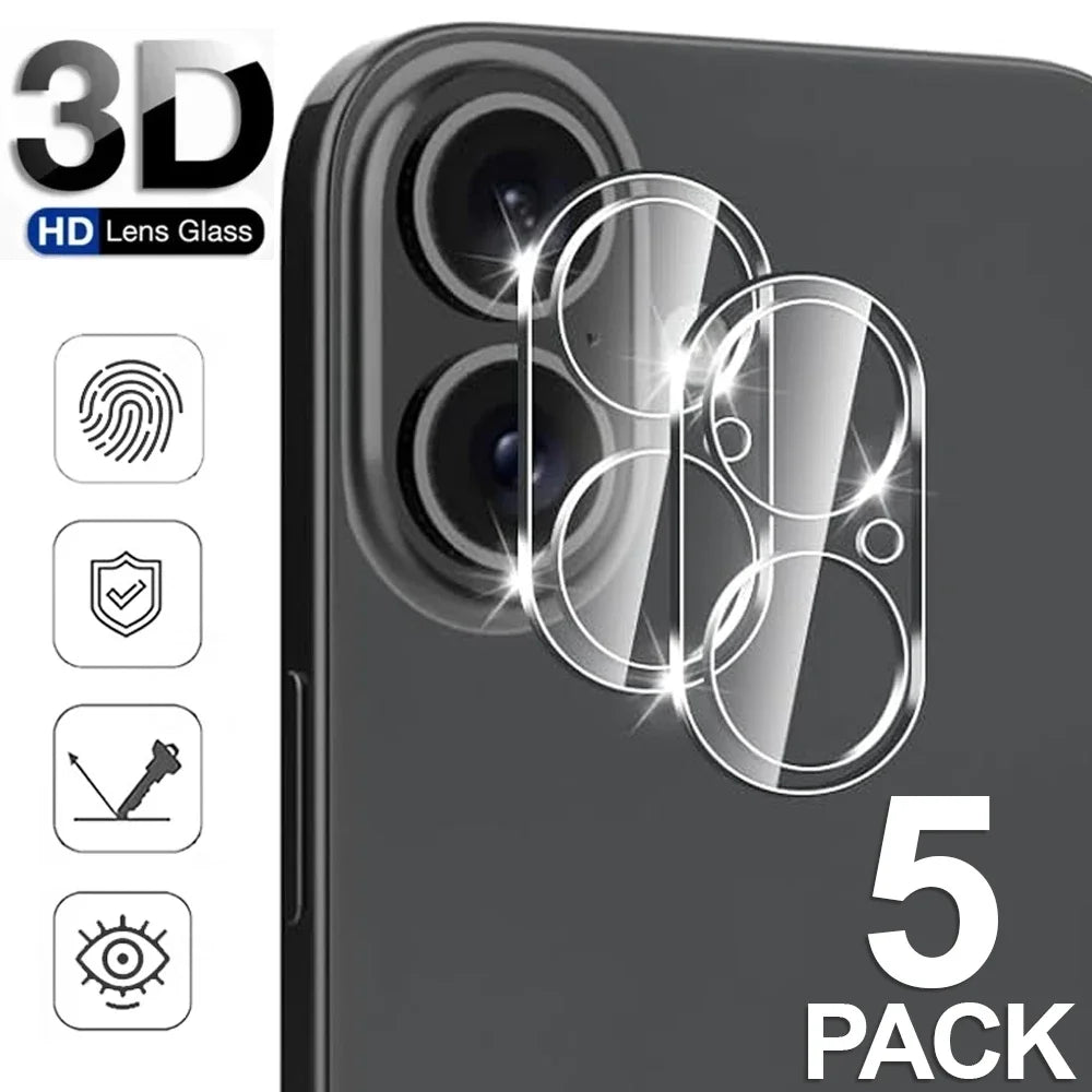 Tempered Glass Camera Lens Protectors for IPhone 16 ProMax 15 Pro 14 13 Clear Anti-scratch