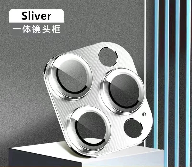 Metal Camera Protector For iPhone 16 Pro Max 16Pro 16Plus15 14 Pro Max Alloy Case Back Lens Tempered Glass Cover