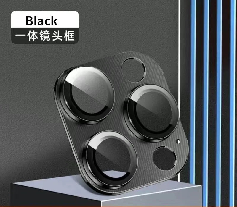 Metal Camera Protector For iPhone 16 Pro Max 16Pro 16Plus15 14 Pro Max Alloy Case Back Lens Tempered Glass Cover