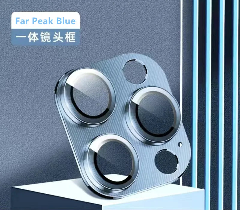 Metal Camera Protector For iPhone 16 Pro Max 16Pro 16Plus15 14 Pro Max Alloy Case Back Lens Tempered Glass Cover