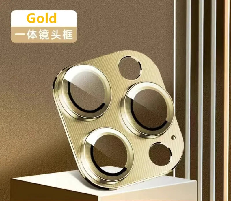 Metal Camera Protector For iPhone 16 Pro Max 16Pro 16Plus15 14 Pro Max Alloy Case Back Lens Tempered Glass Cover