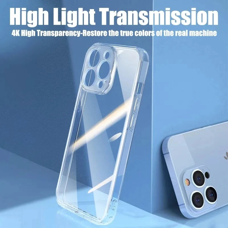 Transparent Soft Silicone Case For iPhone 11 12 13 Mini 14 15 Pro Xs Max X XR 8 7 6 6s Plus SE Clear Back Cover