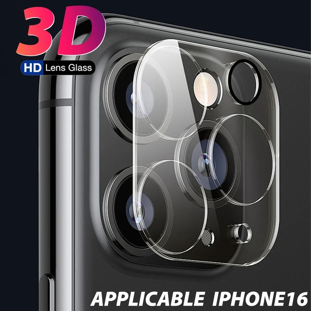 Tempered Glass Camera Lens Protectors for IPhone 16 ProMax 15 Pro 14 13 Clear Anti-scratch