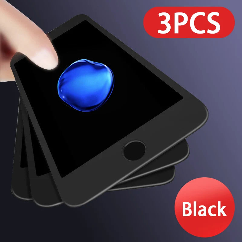iPhone 6/6s/7/8/SE Screen Protector – Full Cover Tempered Glass with Curved Edges