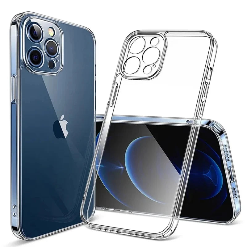 Transparent Soft Silicone Case For iPhone 11 12 13 Mini 14 15 Pro Xs Max X XR 8 7 6 6s Plus SE Clear Back Cover