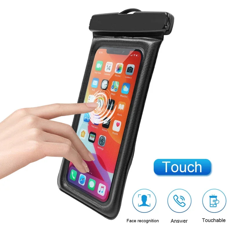 Floating Airbag Waterproof Swim Bag Phone Case For iPhone & Samsung