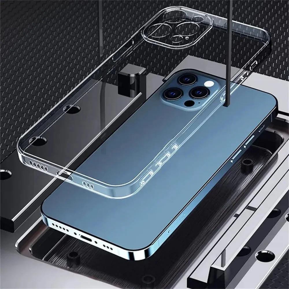 Ultra Thin Clear Transparent Soft TPU Case For iPhone 16 Pro Max 15 14 13 12 11 Pro Plus ProMax Mini Clear Back Cover Phone Case