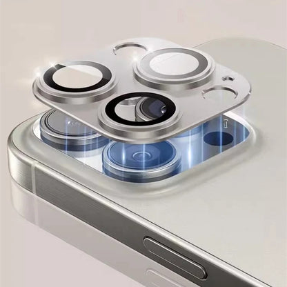 Metal Camera Protector For iPhone 16 Pro Max 16Pro 16Plus15 14 Pro Max Alloy Case Back Lens Tempered Glass Cover