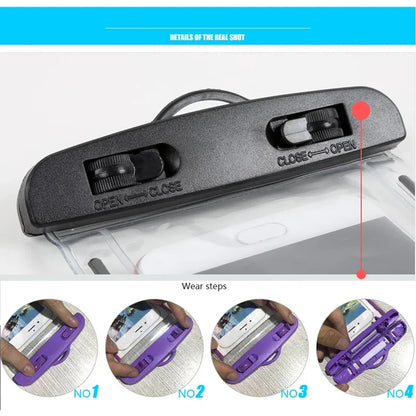 Floating Airbag Waterproof Swim Bag Phone Case For iPhone & Samsung