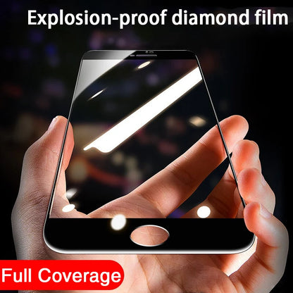 iPhone 6/6s/7/8/SE Screen Protector – Full Cover Tempered Glass with Curved Edges
