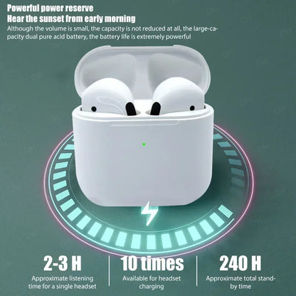 TWS Pro4 Bluetooth Earphones Wireless Headphones Mini Sports Headset Earbuds Music Earpieces For iPhone Xiaomi Huawei Redmi