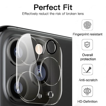 Tempered Glass Camera Lens Protectors for IPhone 16 ProMax 15 Pro 14 13 Clear Anti-scratch